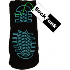 Thermal Slipper Socks - Black with Sole Pattern